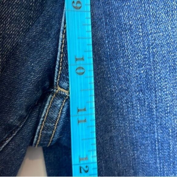 Uniqlo Wide Leg Crop Jeans Raw Hem High Rise - Picture 7 of 8